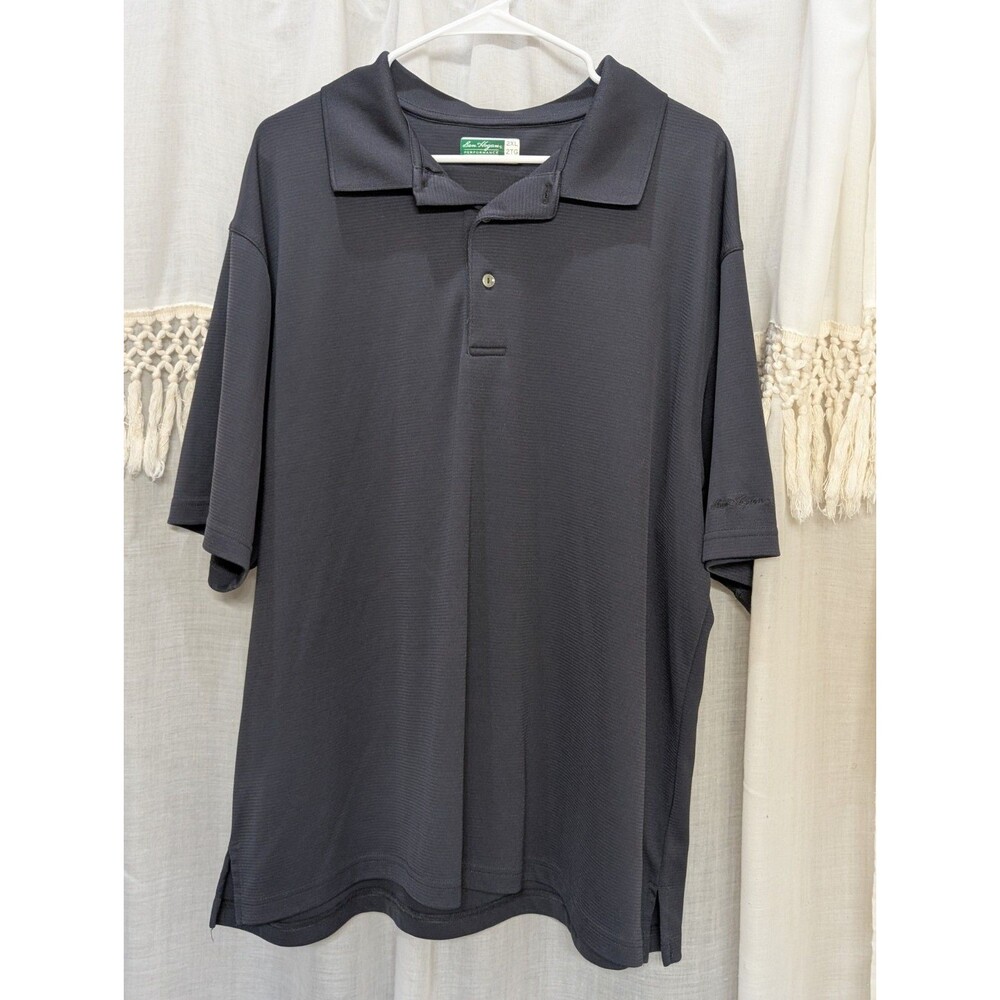 Ben Hogan Performace Men's Short Sleeve Polo Shirt Gray Size XXL